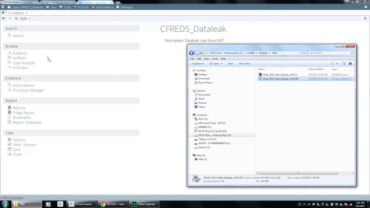 Encase 8 - Forensic Image Hash Verification