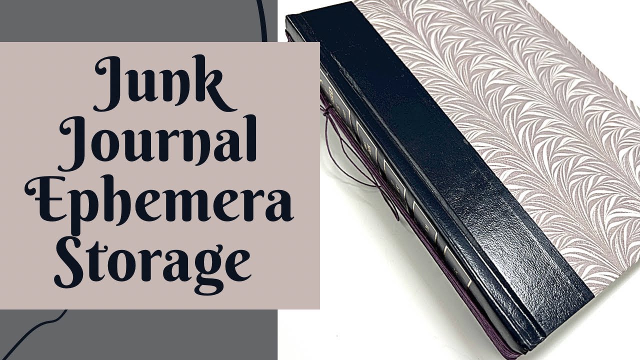 Junk journal ephemera storage idea - #junkjournaling #alteredbook
