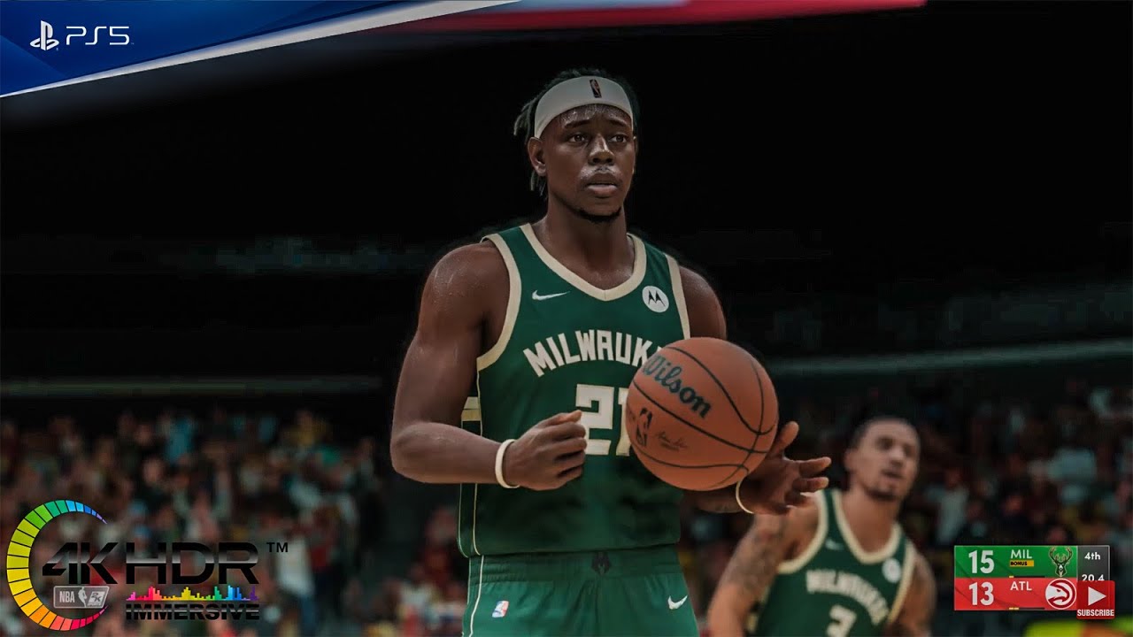 NBA 2K22 Milwaukee Bucks vs Atlanta Hawks 4K Ultra Graphics! PS5 Gameplay