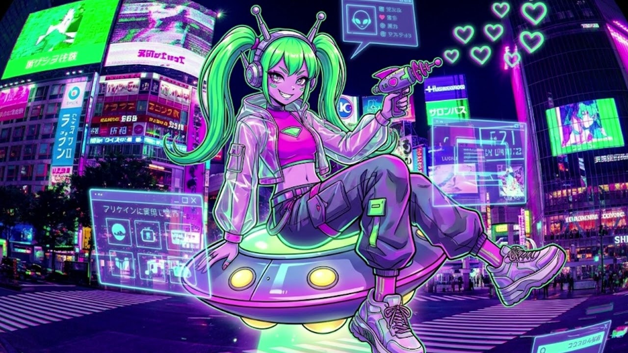 【Original】インベーダー・ラブ (Invader Love) - 夜と雪 | EDM Trap / Hyperpop