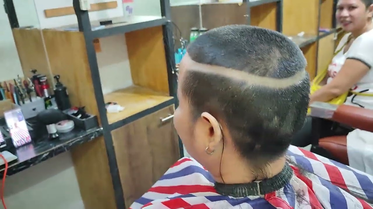 GIRL GETS LONG HAIR SHAVED OFF TO FLAT TOP