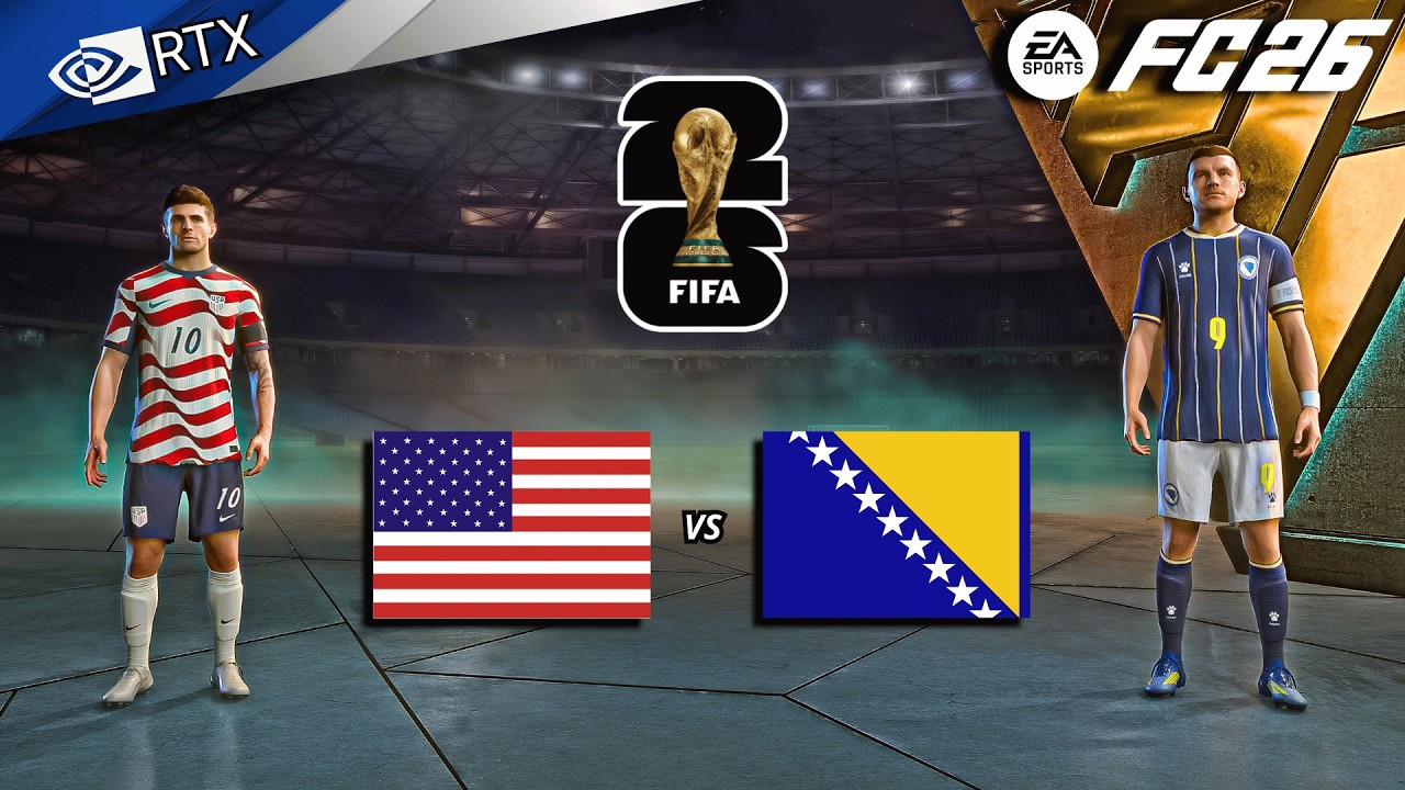FC 26 &mdash; США против Боснии и Герцеговины | Симуляция Чемпионата мира по футболу 2026 | Геймплей на...