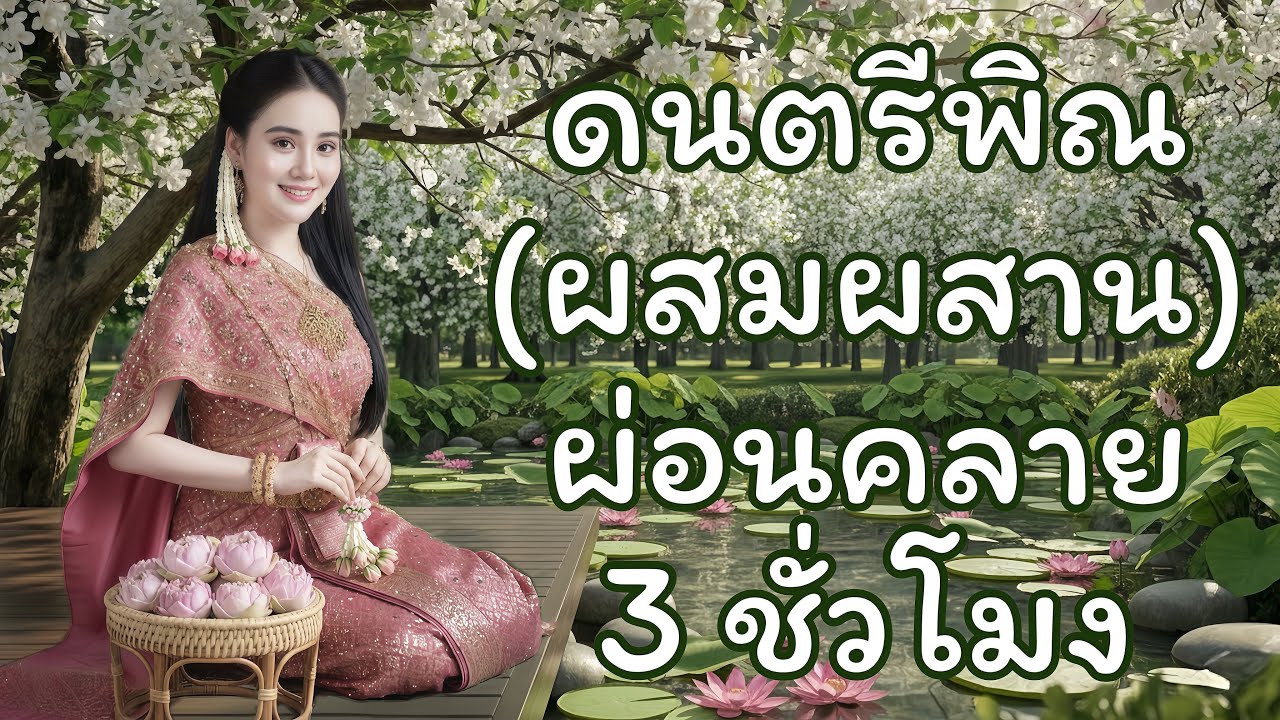 ดนตรีพิณผสมผสานเพื่อการผ่อนคลาย | 3 Hrs. Thai Phin Fusion Melodies for Healing and Deep Relaxation