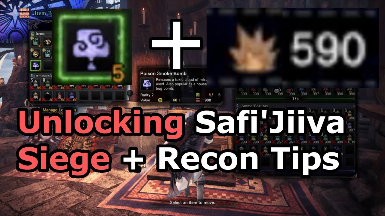 MHW Unlocking the Safi'Jiiva Siege - Tutorial and Tips for Recon Quest