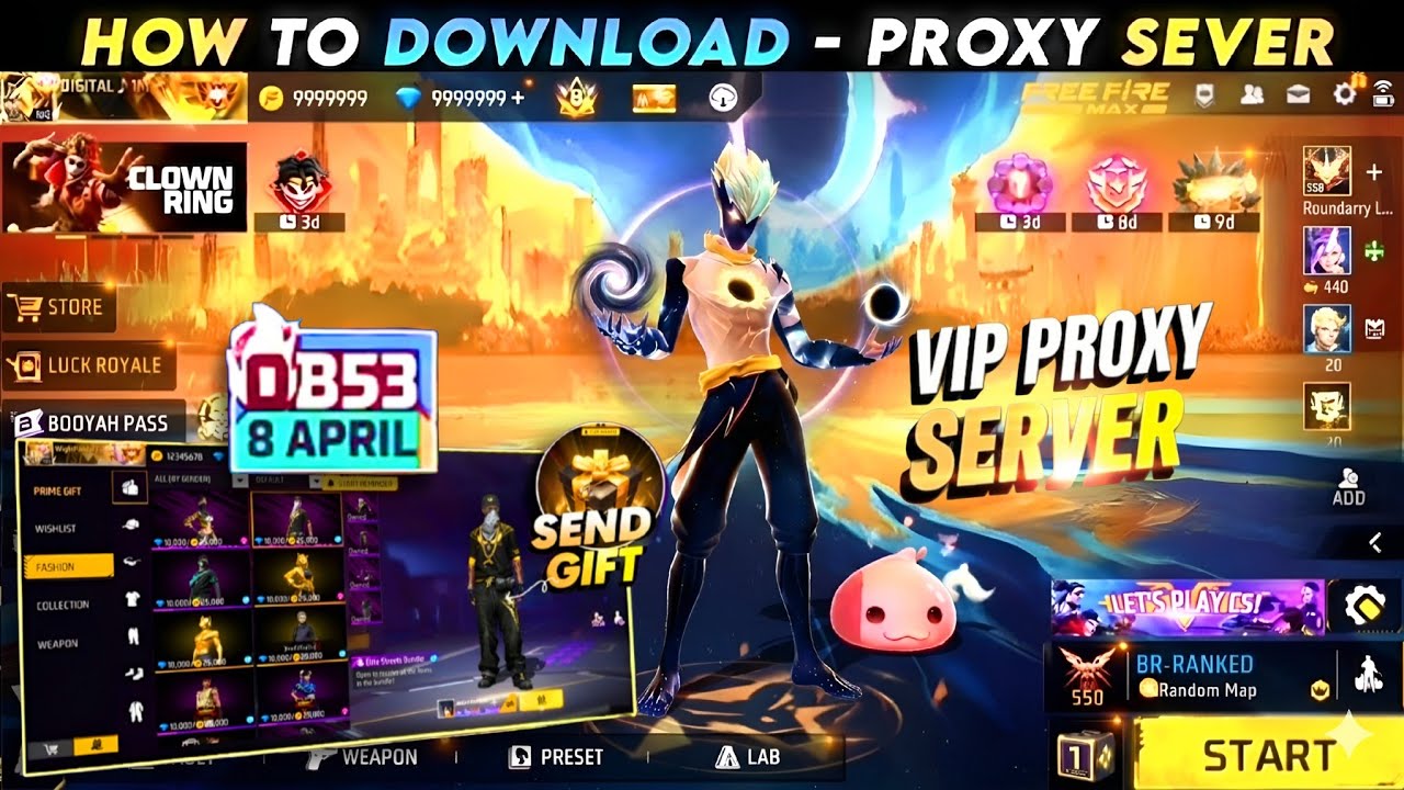 HOW TO DOWNLOAD PROXY SERVER IN FREE FIRE, HOW TO USE PROXY SERVER IN FREE FIRE, OB53 PROXY SERVERFF