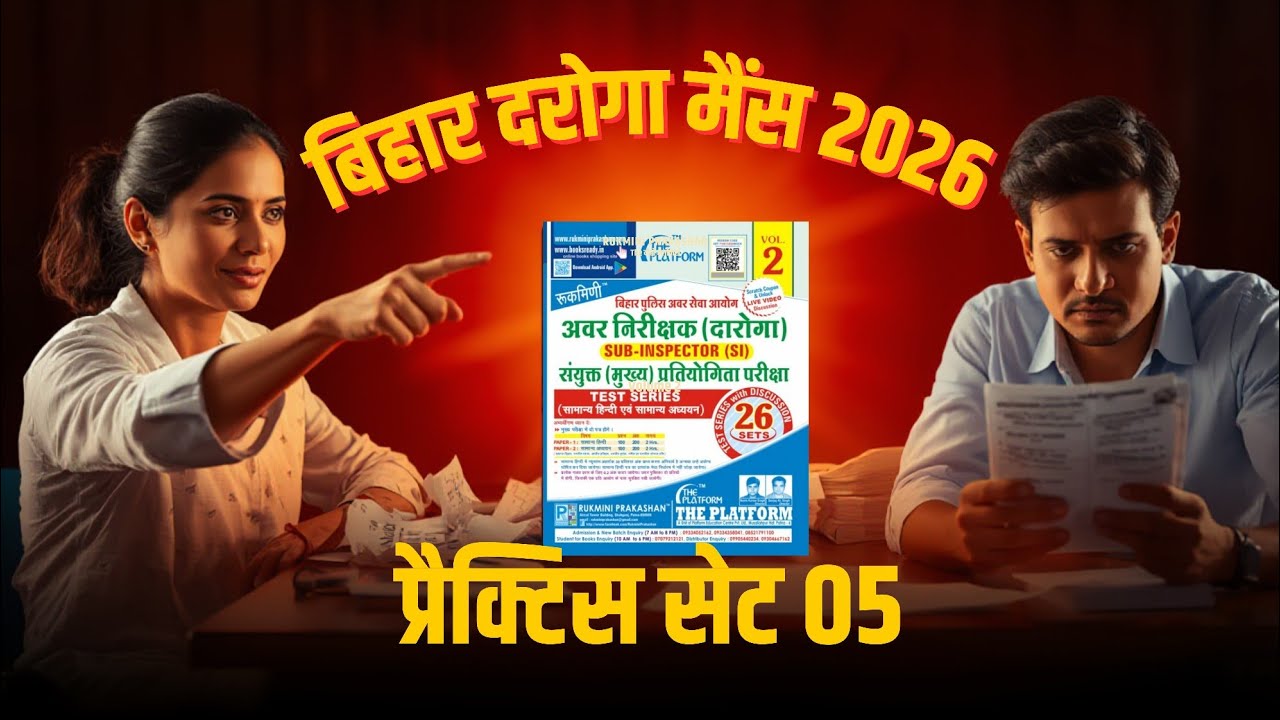 Bihar Daroga Mains Practice Set 5 | Rukmini Platform Vol 2 | Previous Year Questions 2026