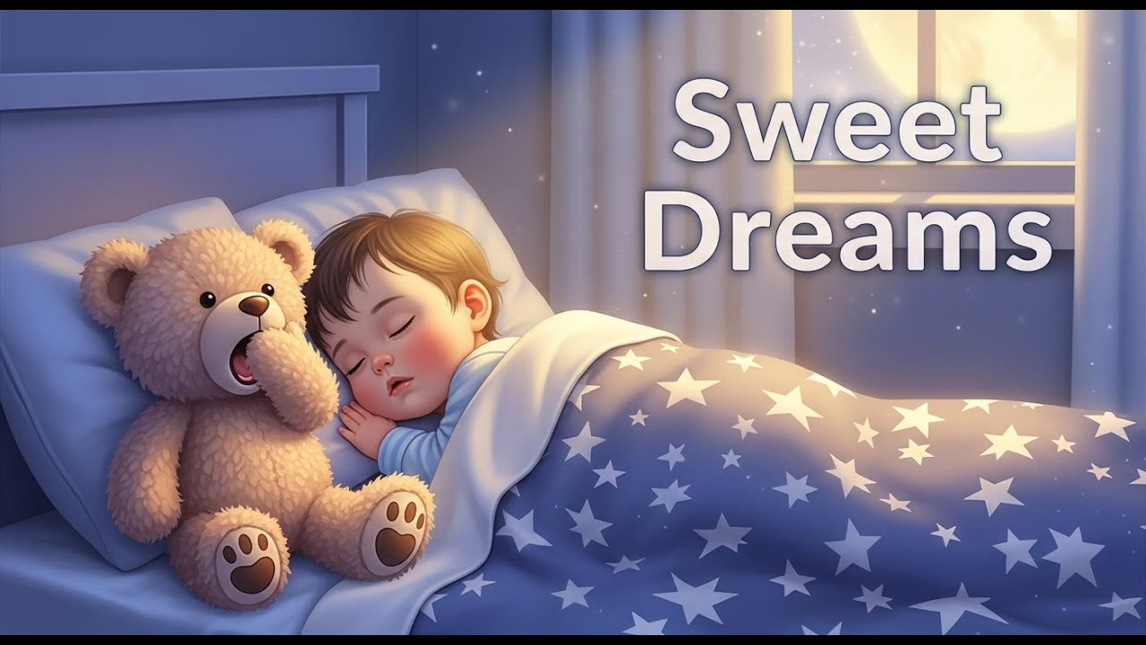 Sleepy Stars Lullaby 🌙 | Baby Sleep Song for Deep Night Rest | Baby Songs | Kids Learning Stream