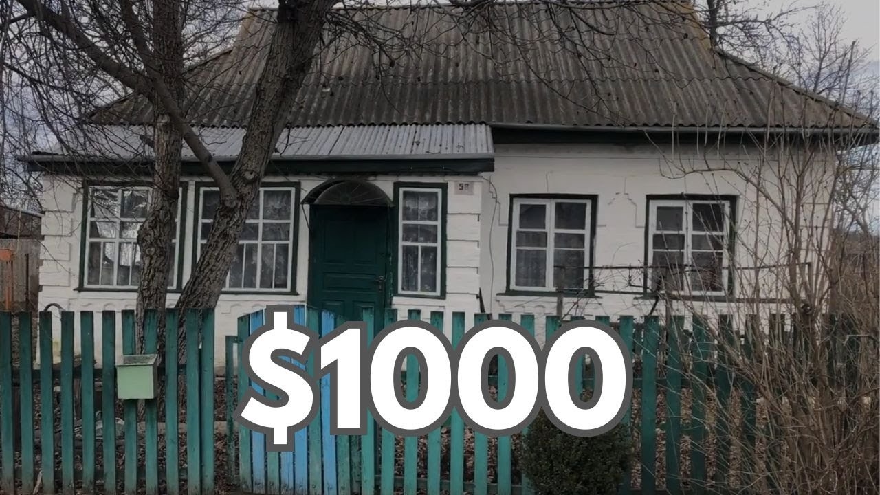 Будинок за $1000 ГАЗ ВОДА ОПАЛЕННЯ. За городом РІЧКА. Заходь і живи