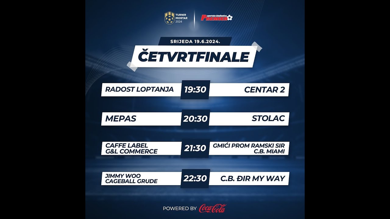 Malonogometni turnir Mostar 2024 | četvrtfinale
