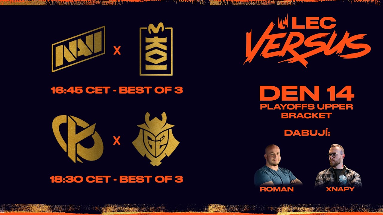 LEC Versus co-stream | D14 - 2x BO3 Fearless | NAVI vs MKOI | KC vs G2 | Playoffs W6D1 | #WatchLEC