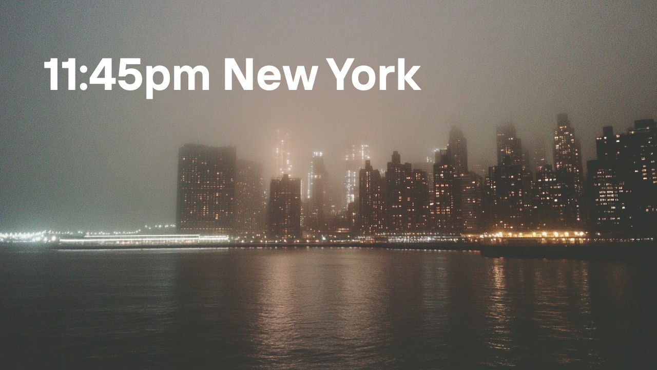 11:45pm New York | Relaxing Calming Music for Study, Focus & Deep Work