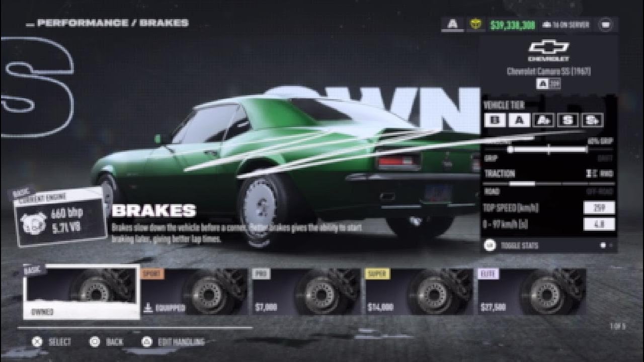Need For Speed Unbound | A Class build | Chevrolet Camaro SS (1967)