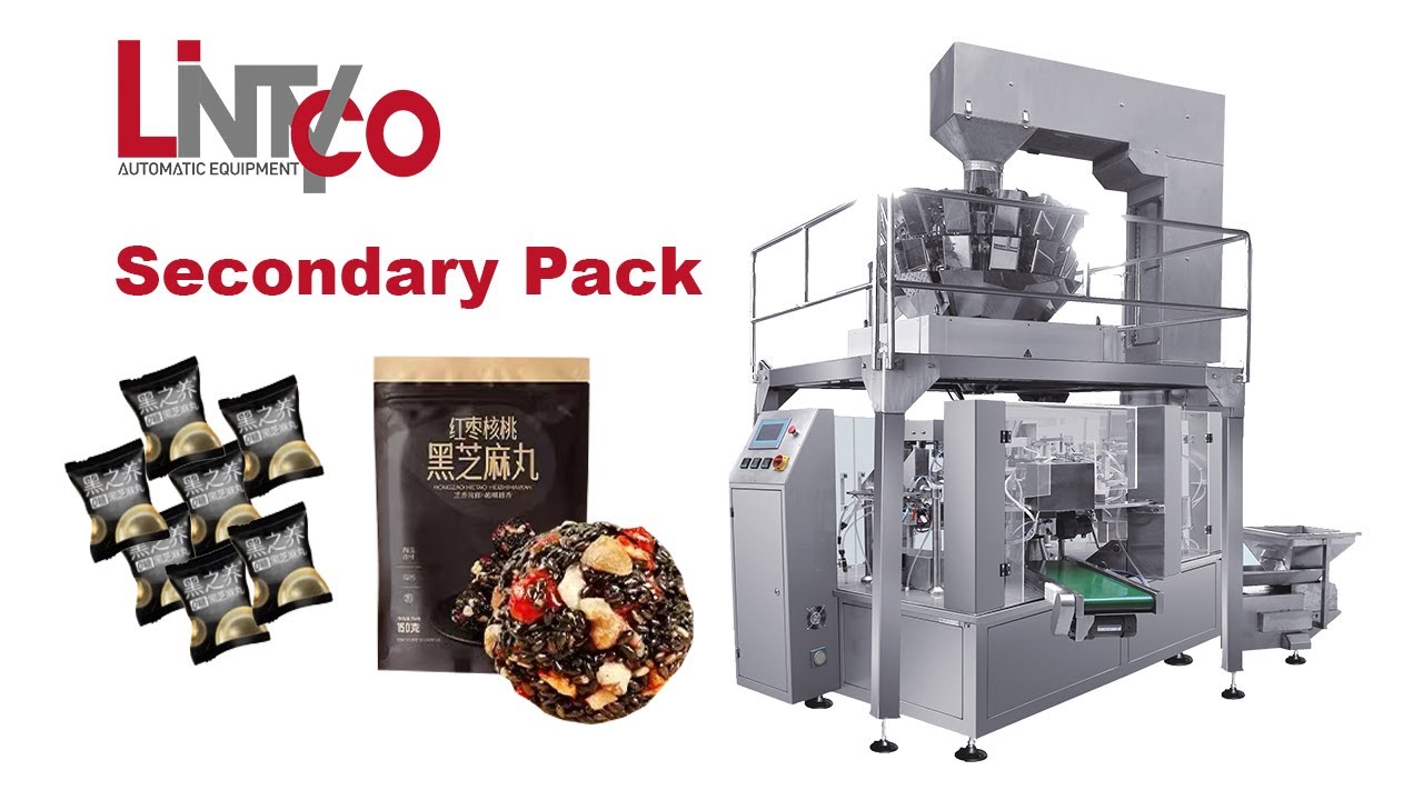【Candy Packaging Machine】 | Snacks Sachets Secondary Packing Machine (LintycoPack) Wrapping Machine