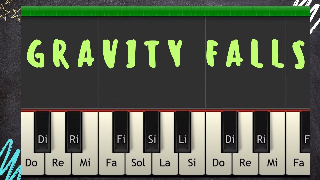 Gravity Falls Tutorial piano por profe Roberto