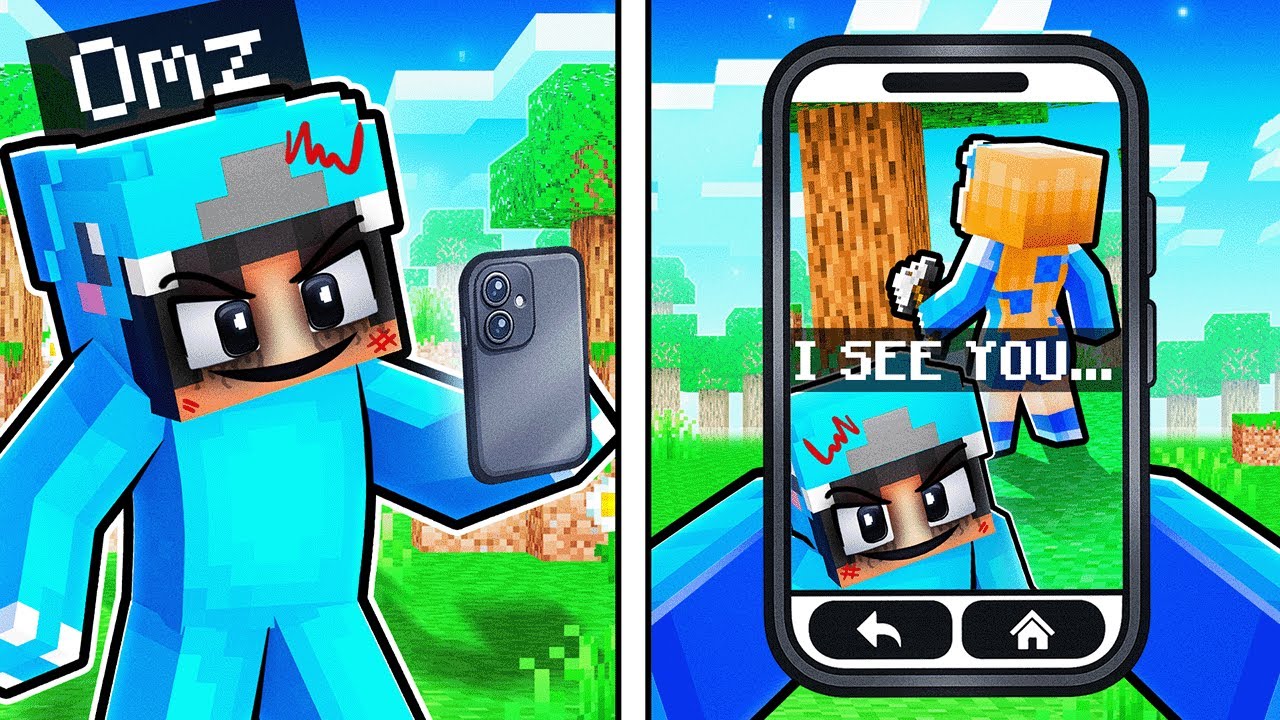 Using SNAPCHAT To Troll My Friend in Minecraft…