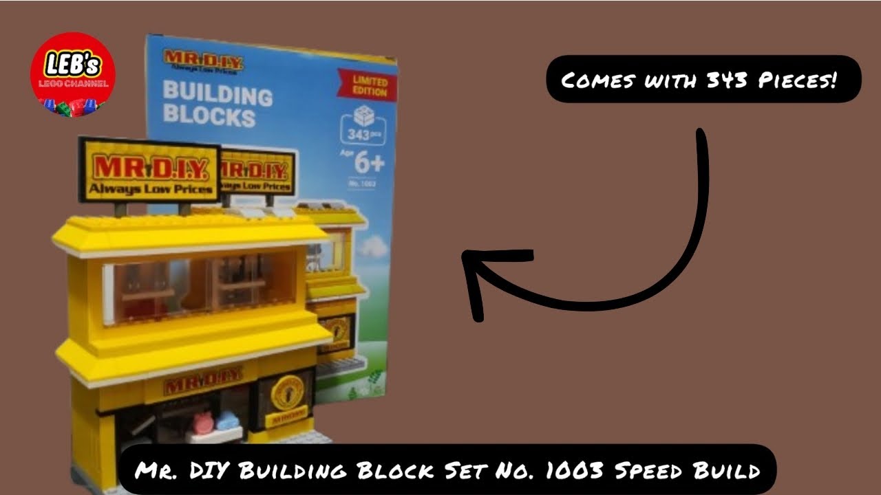 Mr. DIY Building Block No. 1003 Set | Speed Build & Review