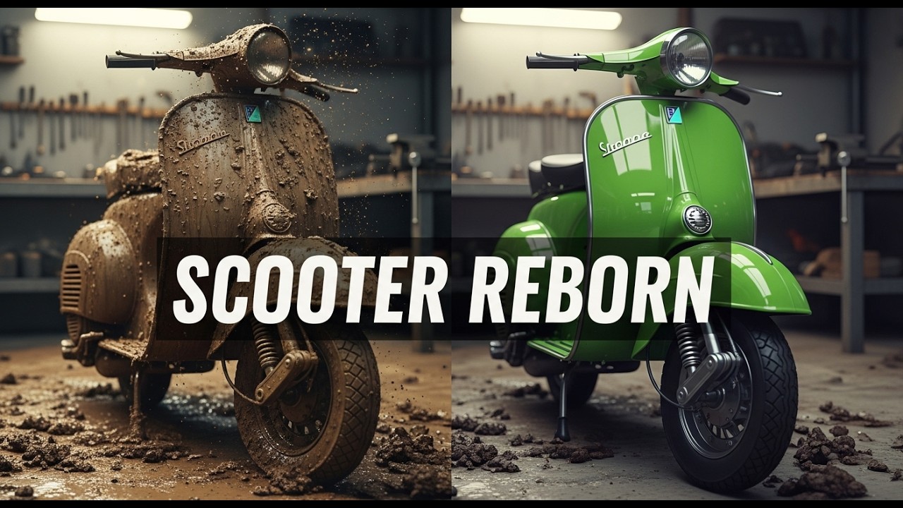 Extreme Scooter Restoration 🔥 Mud-Caked Vintage Revival