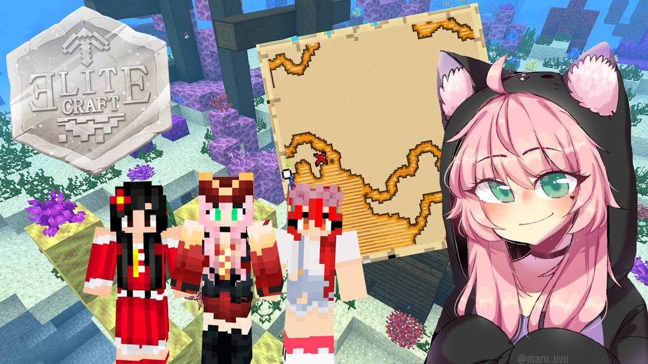(4)👑EN BUSCA DE TESOROS CON LAS CHICAS💫EliteCraft💫MINECRAFT YOUTUBERS