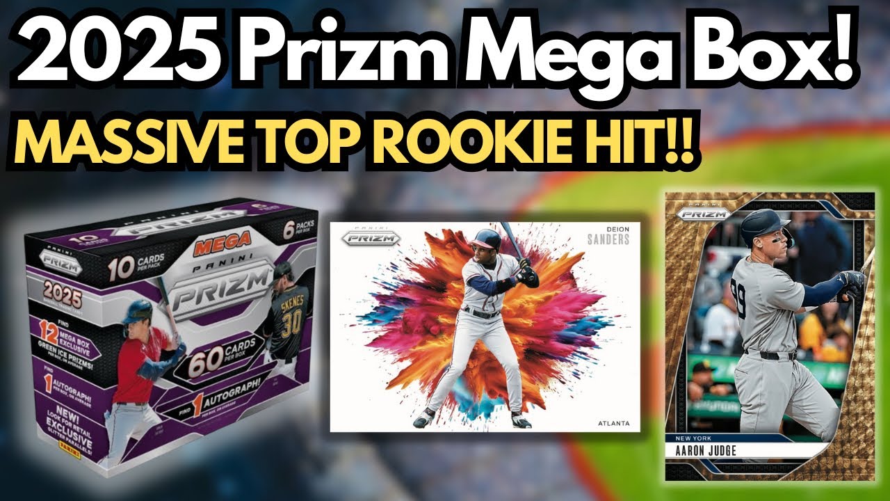BIG TOP ROOKIE HIT! 2025 Panini Prizm Baseball Mega Box! COLORBLAST HUNTING! 1 AUTO & 2 #'D!