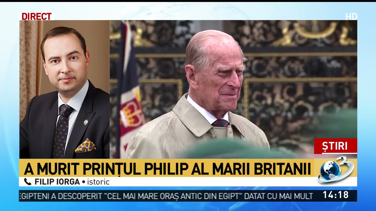 Istoricul Filip Iorga: Prinţul Philip de Edinburgh a fost acea st&acirc;ncă pe care Regina Elisabeta a