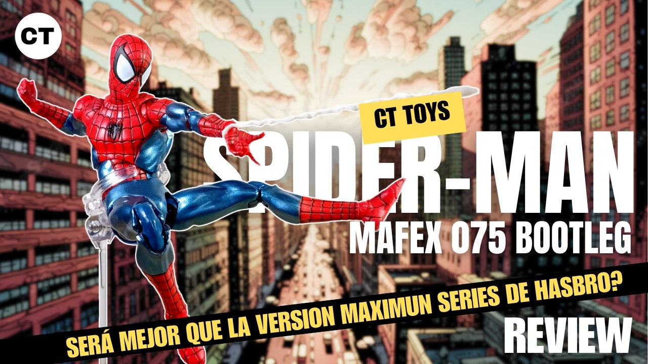 Así es la CT Toys Spider-Man MAFEX 075 bootleg REVIEW