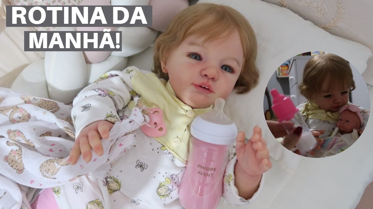 ROTINA DA MANHÃ COM A BEBÊ REBORN EVA!