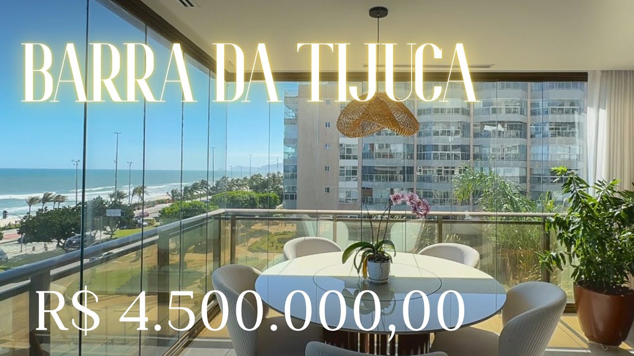 Apartamento FRONTAL MAR na Barra da Tijuca | 156m² | 3 Quartos | [TOUR] | Sua Casa Digital