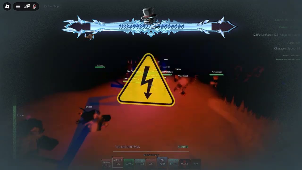 Killing Frostbite with Instantly Battle | THE WRAITH: SURVIVAL - Roblox (CPU Issue Performance)