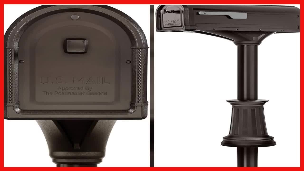 Architectural Mailboxes 7980RZ Roxbury Kit Mailbox, Rubbed Bronze