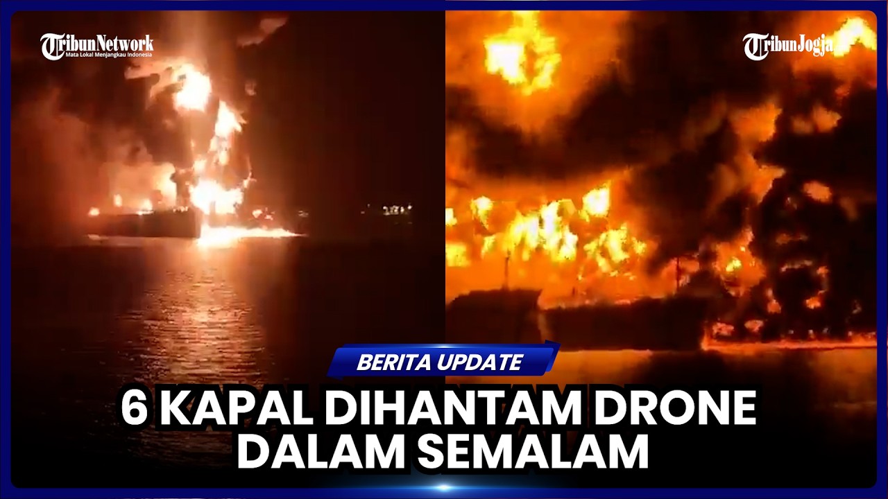 ENAM KAPAL DIHANTAM DRONE DI PERAIRAN TIMUR TENGAH DALAM SEMALAM