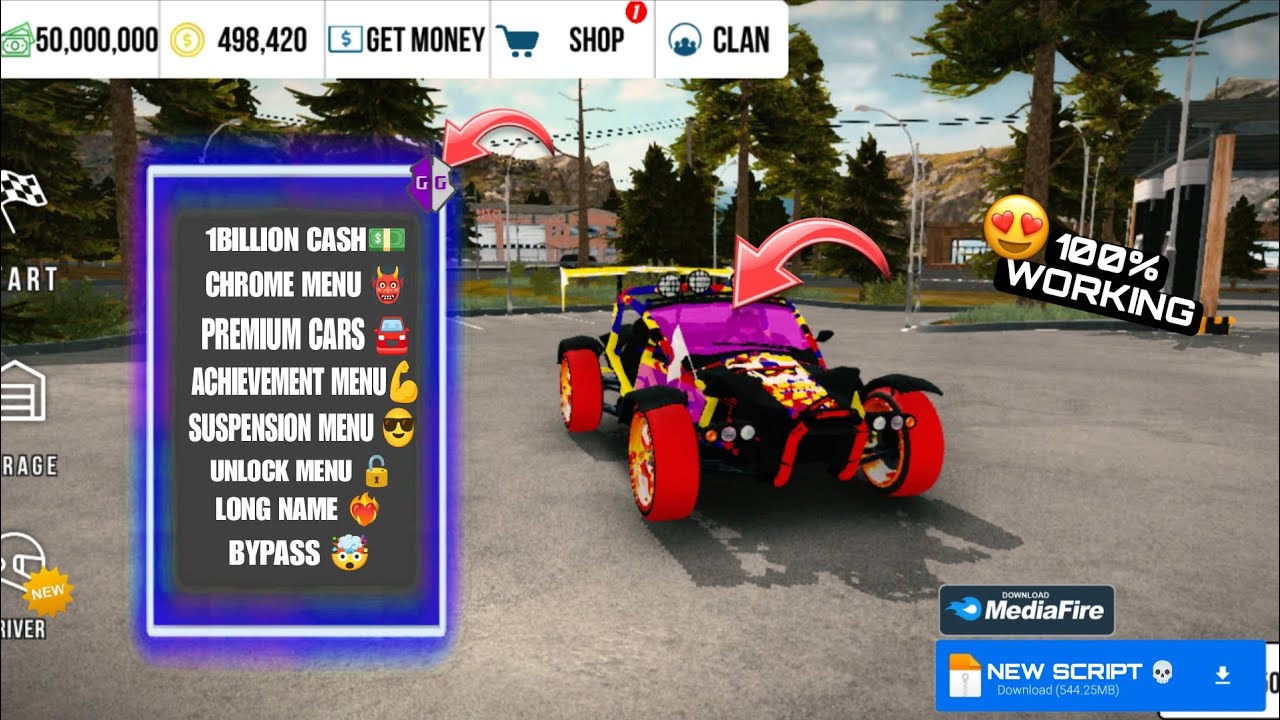 CAR PARKING MULTIPLAYER ALL ON MENU UNLIMITED (MONEY AND CASH)
