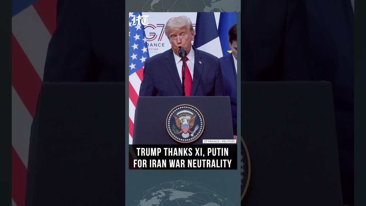 Трамп поблагодарил Си и Путина за нейтралитет во время конфликта с Ираном | #shorts