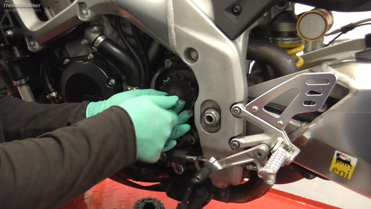 2013 Aprilia Tuono Chain and Sprocket Change Part One