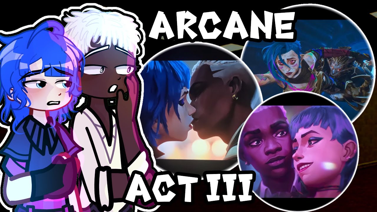 Past Arcane reacts to their FUTURE  🎮🔫  Gacha 2 Arcane Season 2 Act 3