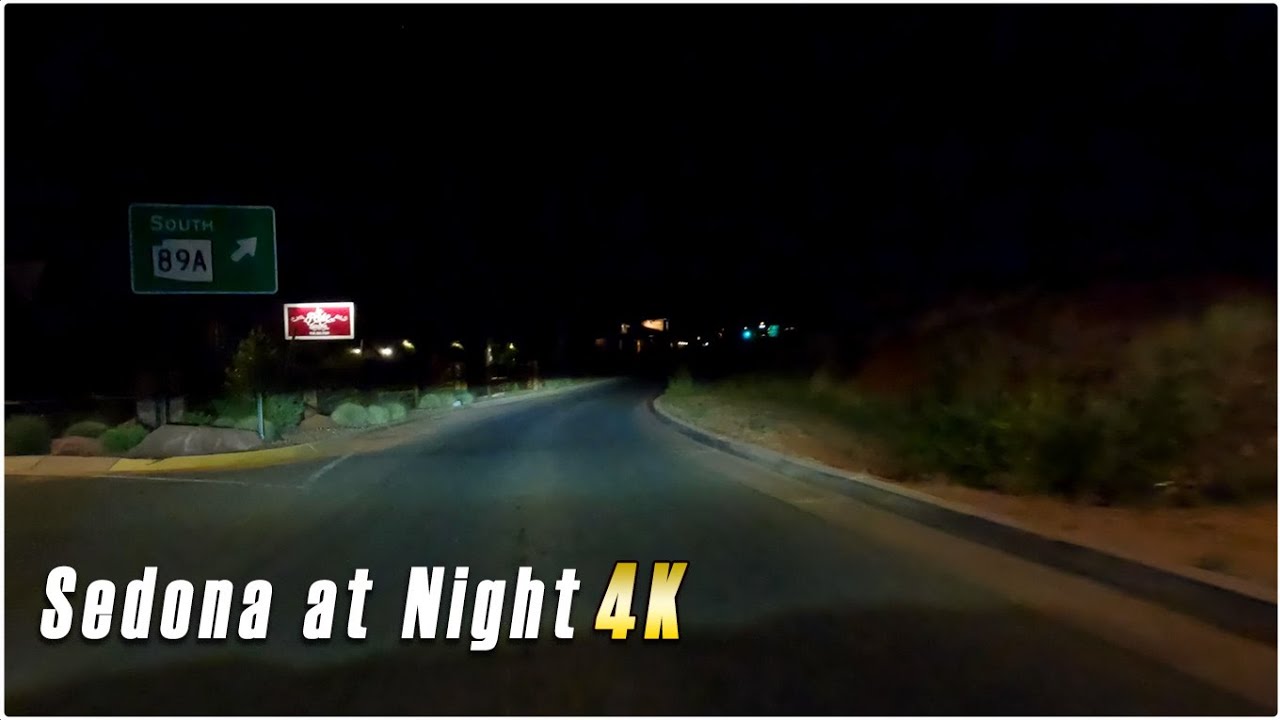 Driving Sedona AZ at Night | 4K60 | POV | Sedona 001