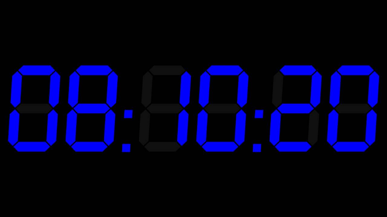 8h Hour Clock Digital 