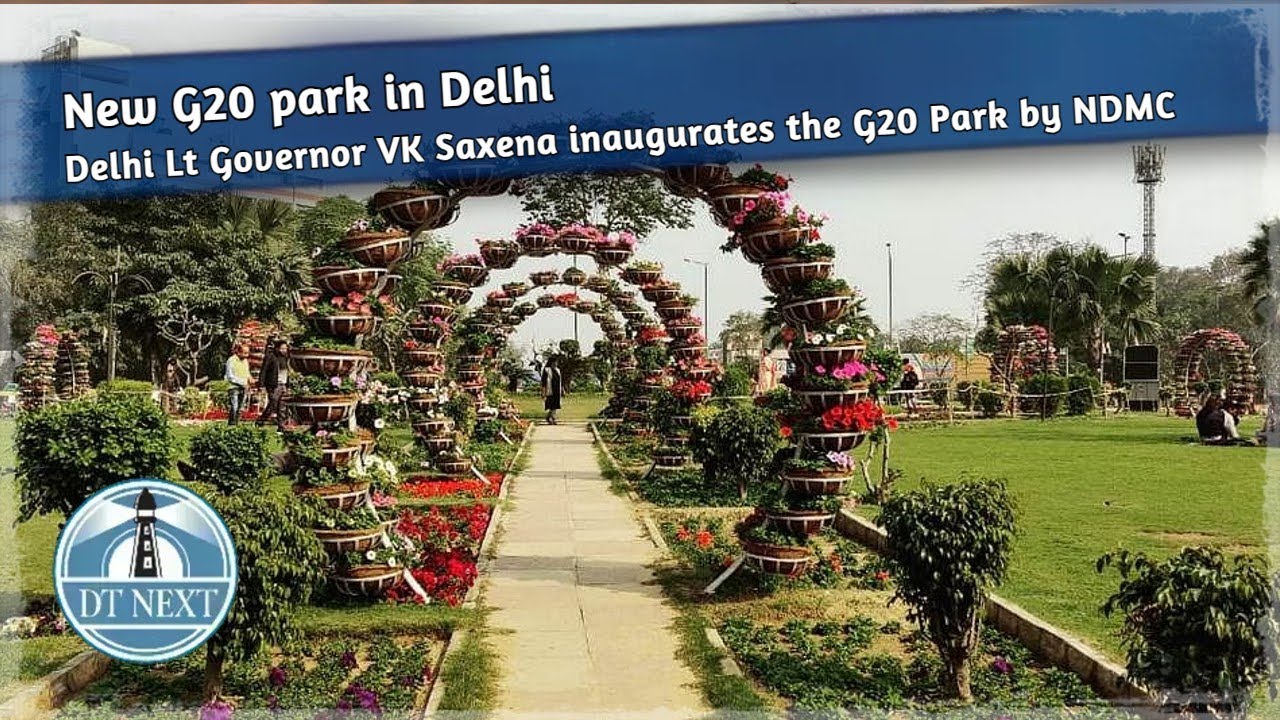Delhi Lt Governor VK Saxena inaugurates the G20 Park by NDMC | DT Next