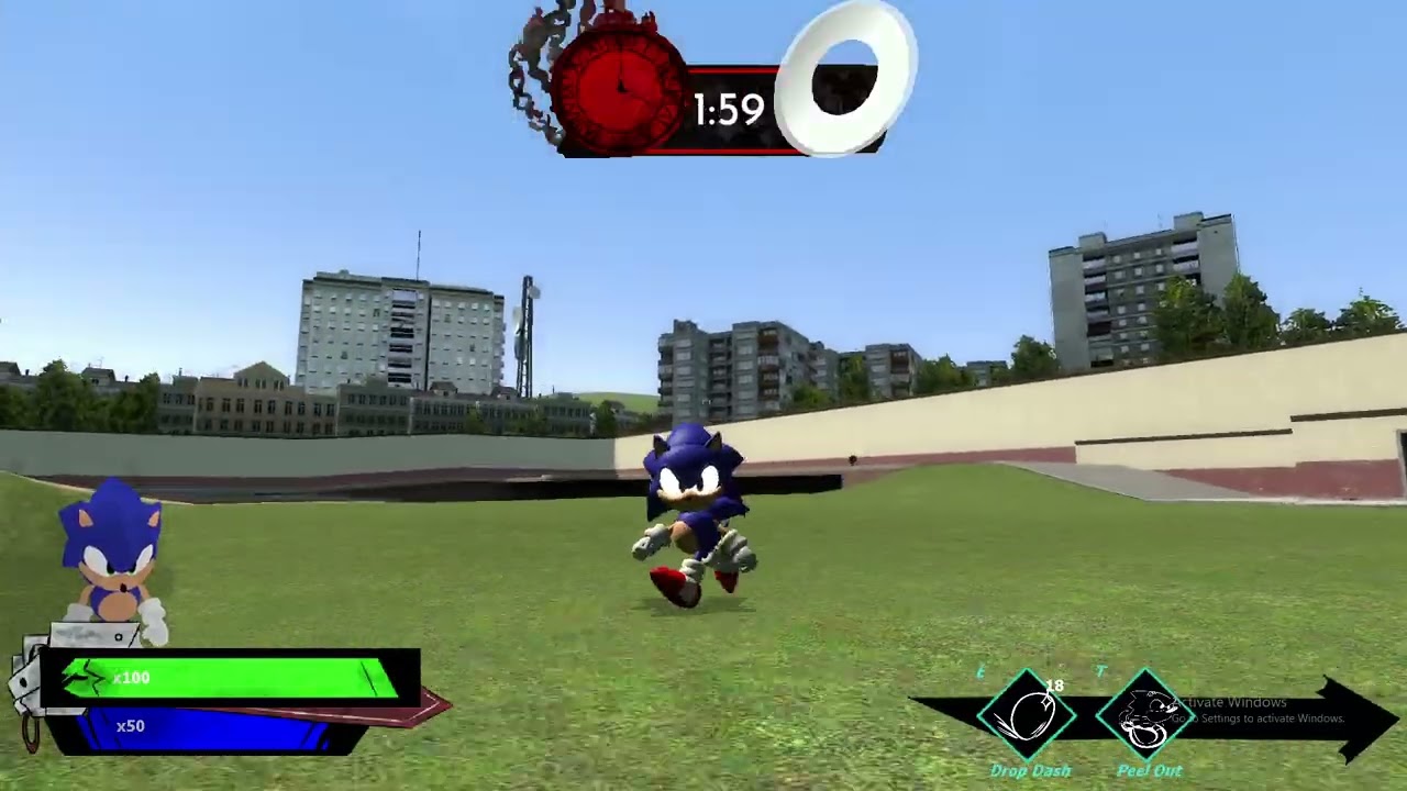 Sonic Solo on Garrys mod: Outcome Memories