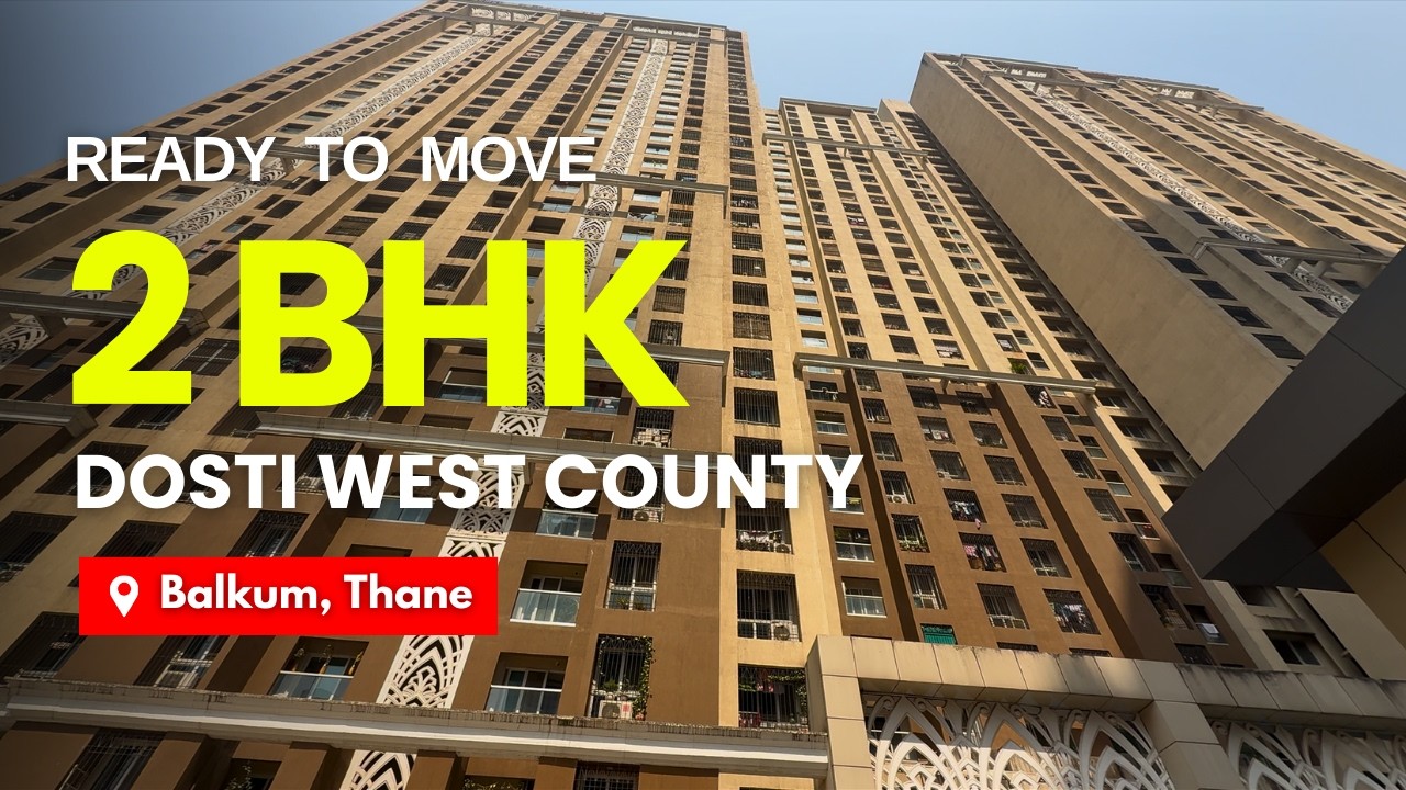 Unsued 2 BHK Flat For Sale In Dosti West County, Balkum, Thane | Ready To Move