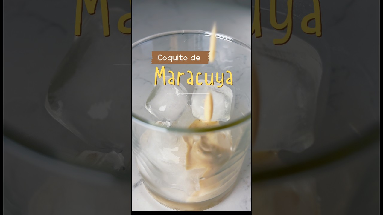 Hoy preparamos un coquito a mi estilo, de maracuyá, nuestra querida chinola.  