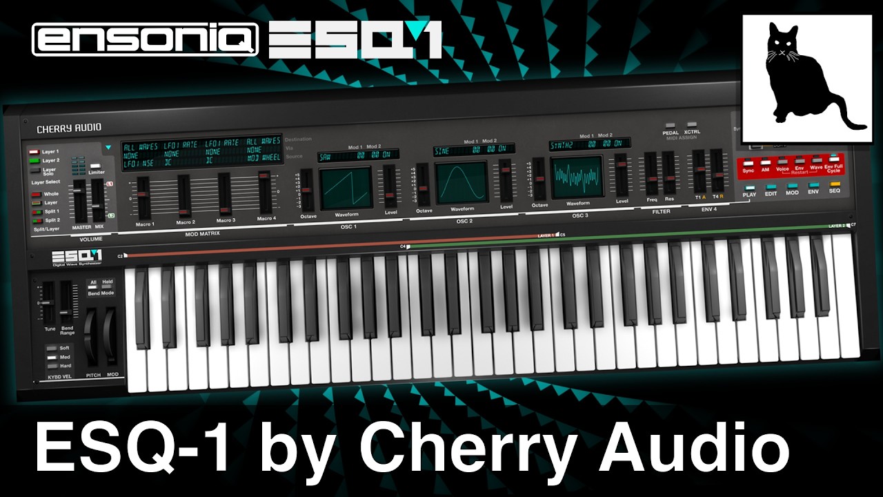 Ensoniq ESQ-1 от Cherry Audio | Подробный обзор классического синтезатора 80-х!