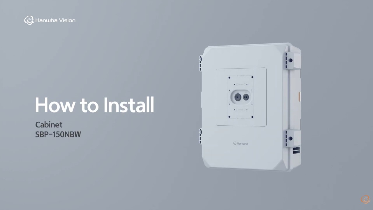 How to Install Cabinet SBP-150NBW  |  Hanwha Vision America