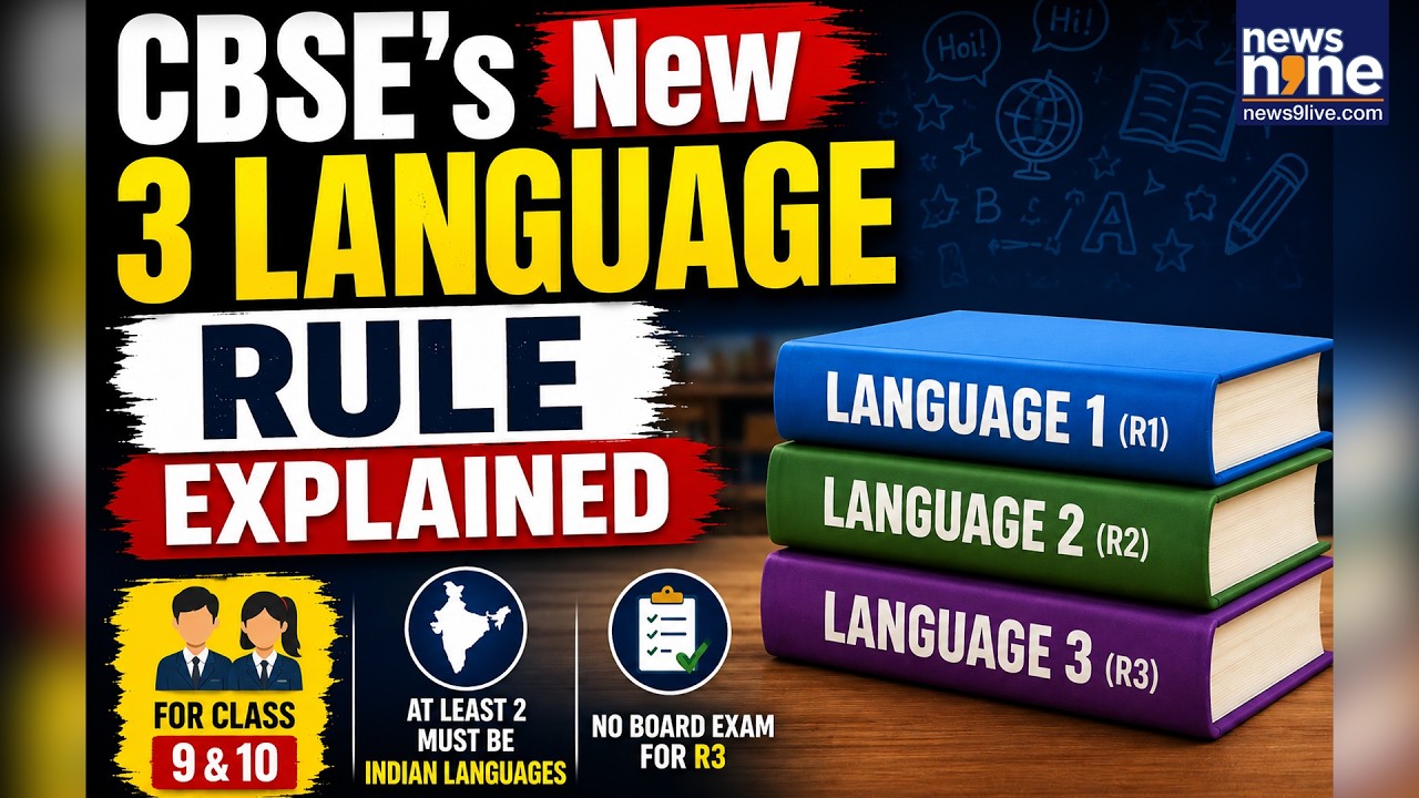 CBSE New Three-Language Rule | Hindi, Sanskrit Compulsory in Grade 9, 10th Boards? | News9