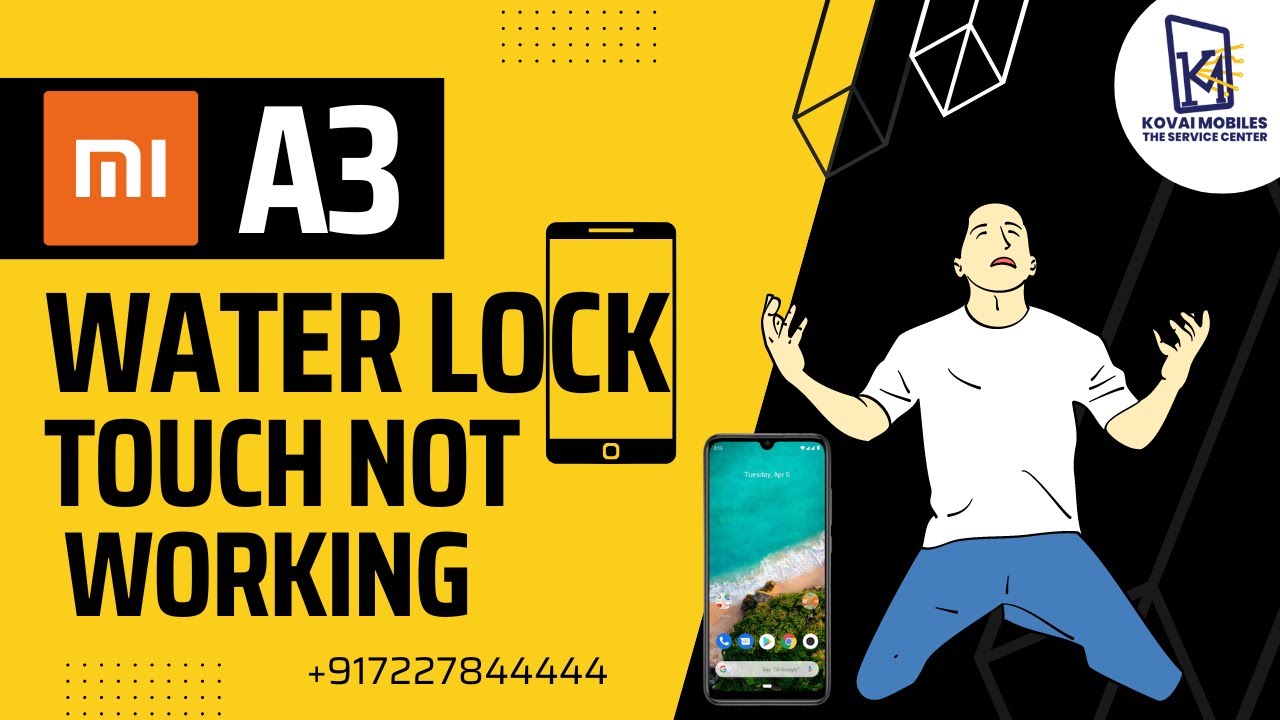 MI A3 Water Lock and Touch Not Working Repair Guide | Fix Water Damage