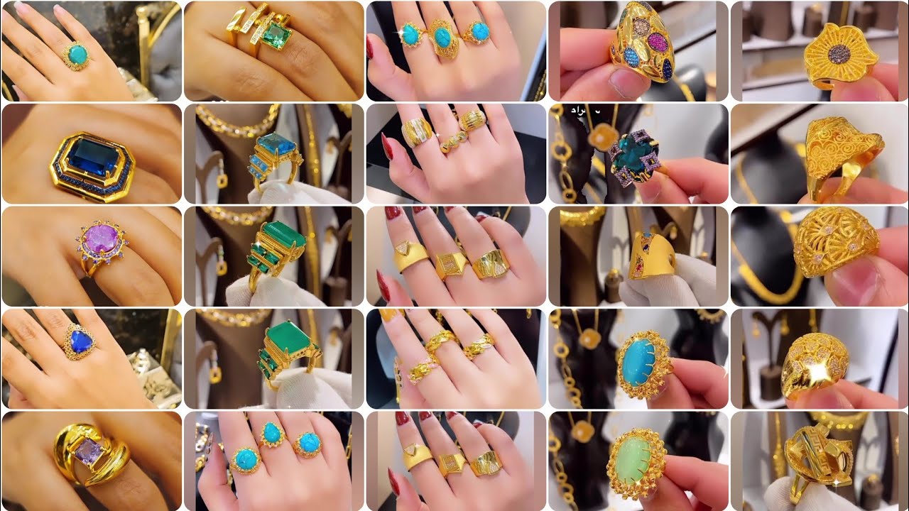 Light weight and Heavy gold rings designs2024 latest beautiful gold ring designs#trending#viral#gold