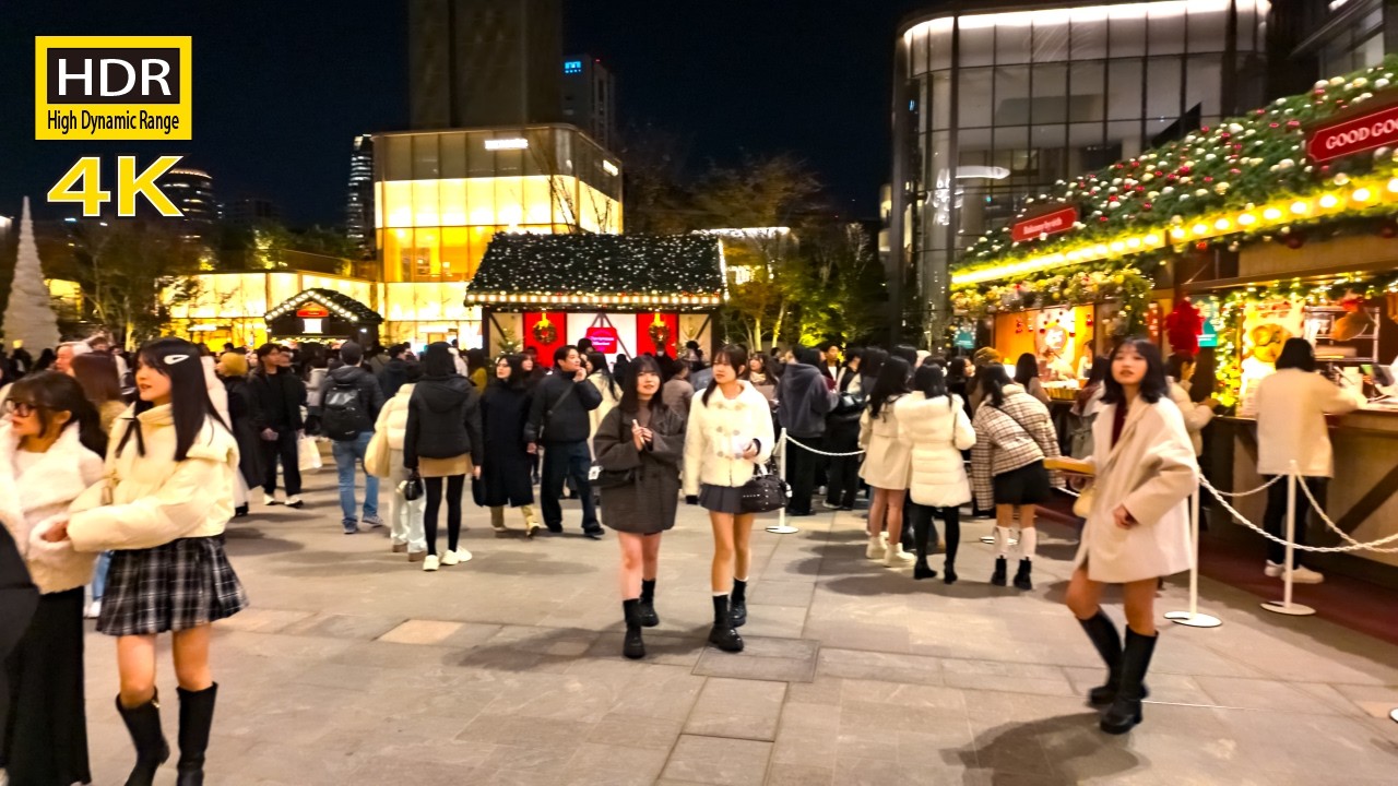 東京タワーから六本木ヒルズまで歩く HDR 4K Xmas Season Evening Stroll Tokyo Tower to Roppongi Hills (Dec 16, 2025)