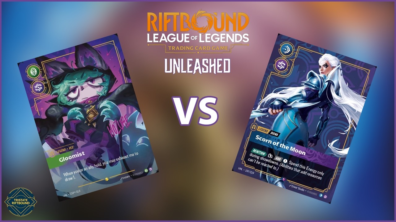Set 3 Riftbound Unleashed Gameplay | Vex vs. Diana | Bo3