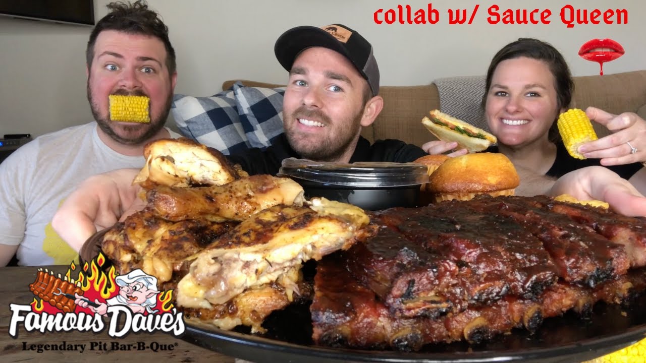 MUKBANG | FAMOUS DAVE'S | SAUCE QUEEN