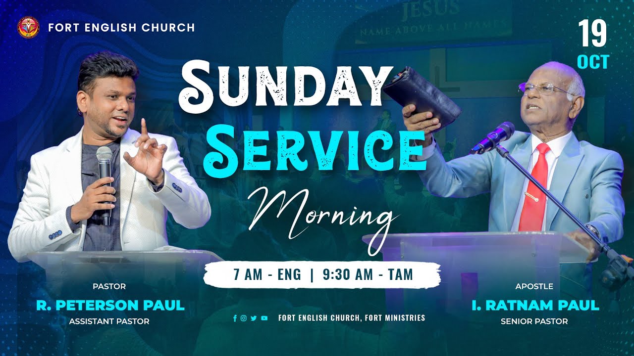 Join Us ✨ Sunday Morning Service . 19 October 2025 .  Fort English Church