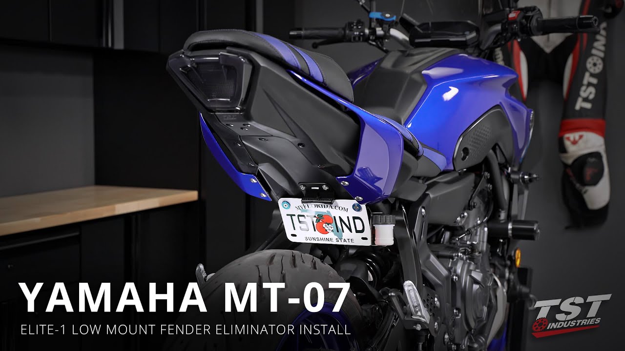 How to install an Elite-1 Low Mount Fender Eliminator on a 2021+ Yamaha MT-07 by TST Industries